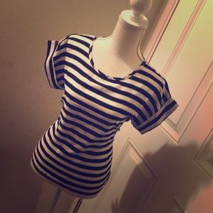 Black and white striped shirt